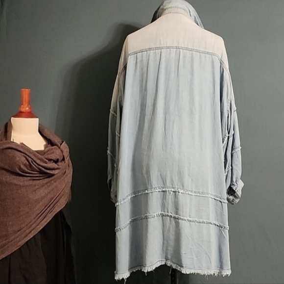 Ladies Soft Jean Duster OS - Picture 6 of 10